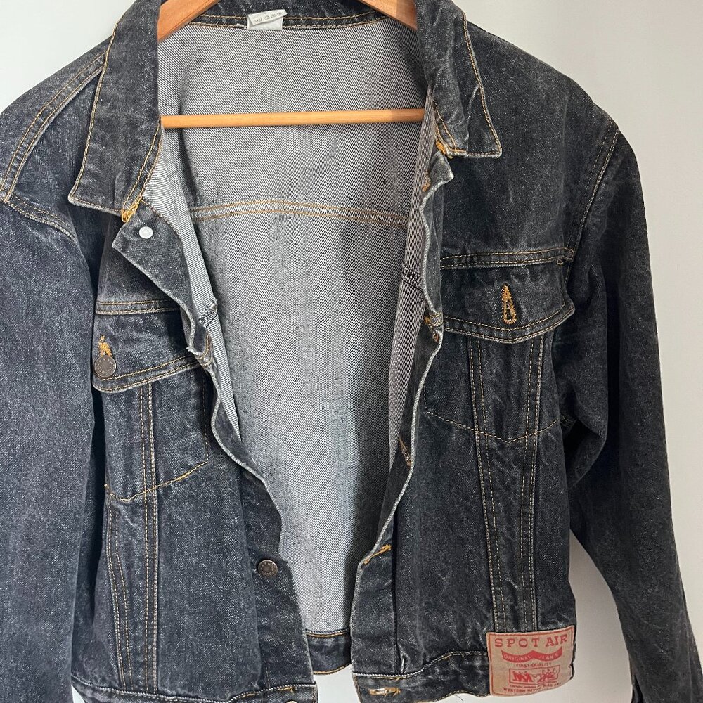 Black jacket in denim